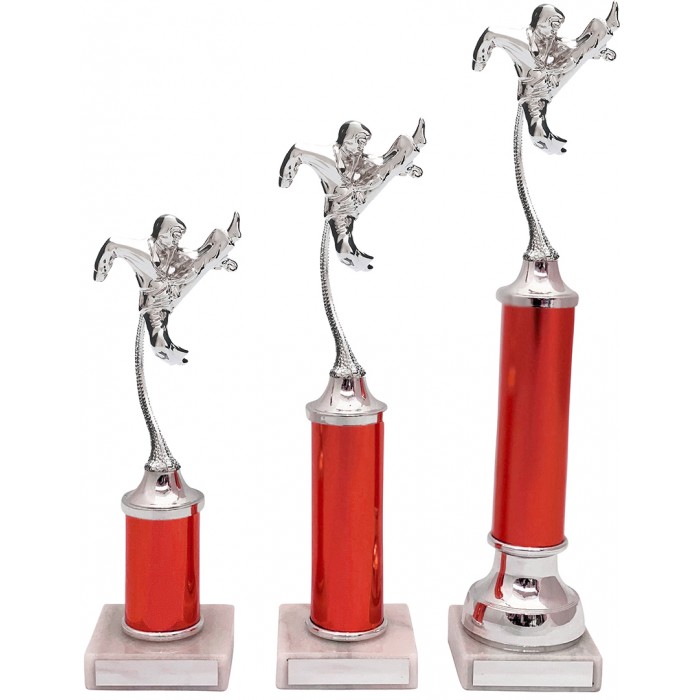 FLYING KICK METAL TROPHY  - AVAILABLE IN 3 SIZES